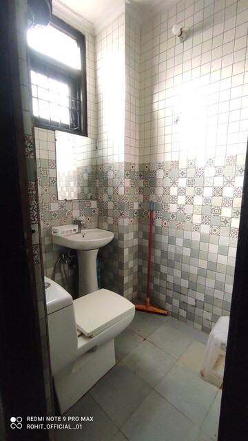 Bathroom in 1 RK Builder Floor at Paryavaran Complex – for Rent