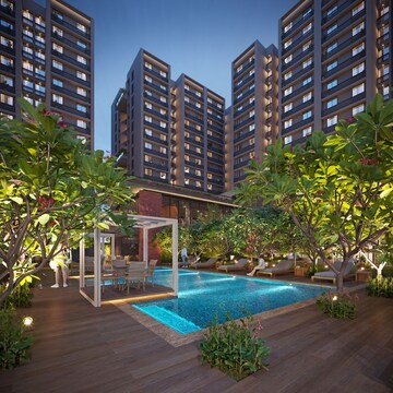 2 BHK Apartment – Exterior View View at Goyal Orchid Blues, Shela - for Rent