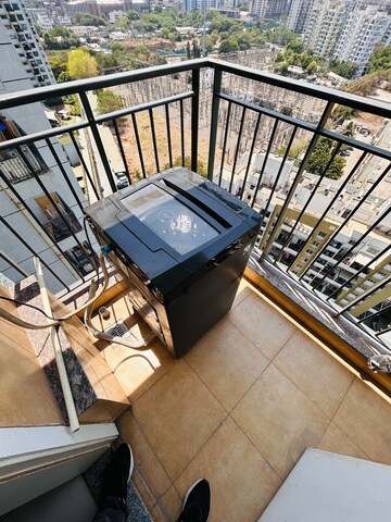 Balcony in 2 BHK Apartment at Amanora Gold Towers, Hadapsar – for Rent