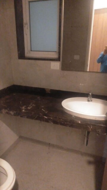 Bathroom in 3 BHK Apartment at LnT Crescent Bay T5, Parel – for Rent