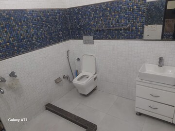Bathroom in 3 BHK Apartment at Fortune Victoria Heights, Dhakoli Village – for Rent