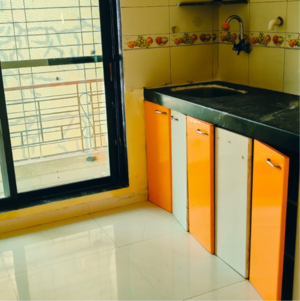Kitchen in 1 BHK Apartment at Arjun CHS Kamothe, Kamothe Sector 18 – for Sale