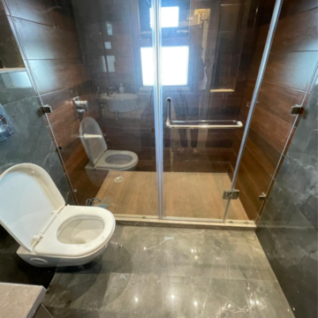 Bathroom in 3 BHK Builder Floor at Kohli One Malibu Town, Malibu Town – for Rent