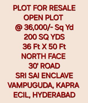 Plot Area in  Plot at Kapra – for Sale
