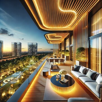 Balcony in 3 BHK Apartment at Surajpur – for Sale