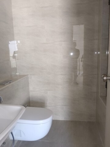 Bathroom in 3 BHK Apartment at Adani Ten BKC, Bandra East – for Rent