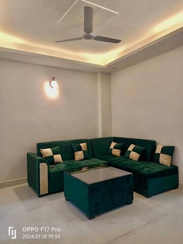 Living Room in 1 BHK Apartment at Freedom Fighters Enclave – for Rent