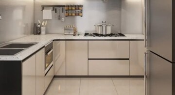 Kitchen in 3 BHK Apartment at Pyramid Centria, Sector 10a Nerul – for Sale