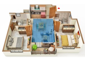 Floor Plan in 2 BHK Apartment at Chandapura – for Sale