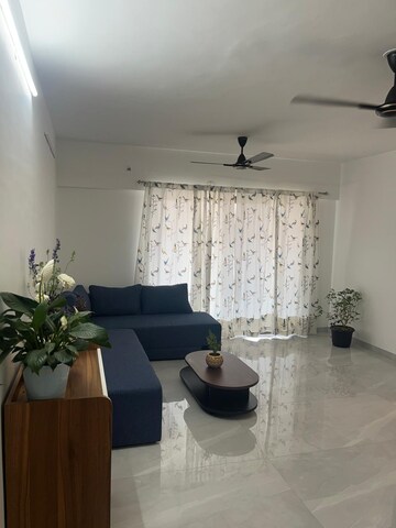Living Room in 3 BHK Apartment at Oxy Beaumonde, Viman Nagar – for Rent