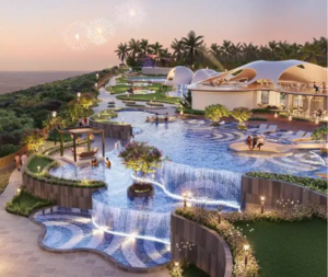 Swimming Pool in 3.5 BHK Villa at Bicholim – for Sale