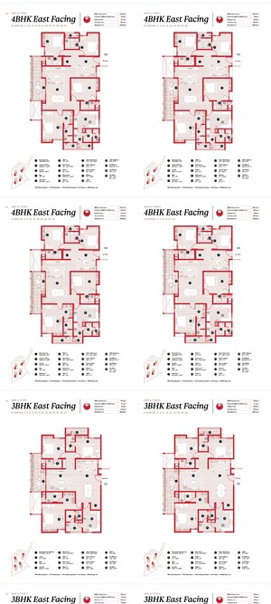 Master Bedroom in 3 BHK Apartment at Myscape Songs Of The Sun, Financial District – for Sale