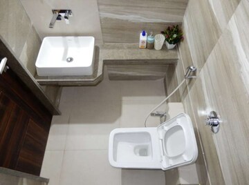 Bathroom in 3 BHK Apartment at Nexus Hyde Park Residency, Manpada – for Rent