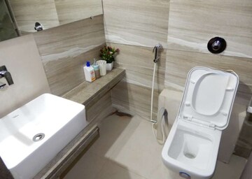 Bathroom in 3 BHK Apartment at Nexus Hyde Park Residency, Manpada – for Rent