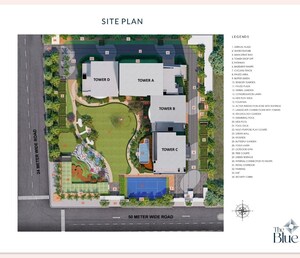 Master Plan in 3.5 BHK Apartment at T And T The Blue, Siddharth Vihar – for Sale