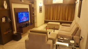 Living Room in 3 BHK Apartment at Crystal Avenue Andheri West, Andheri West – for Sale