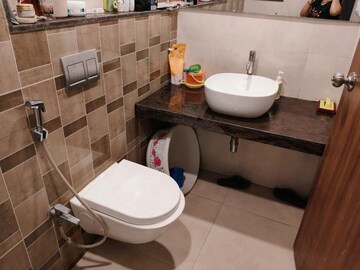 Bathroom in 2 BHK Apartment at Lodha Splendora, Ghodbunder Road – for Rent