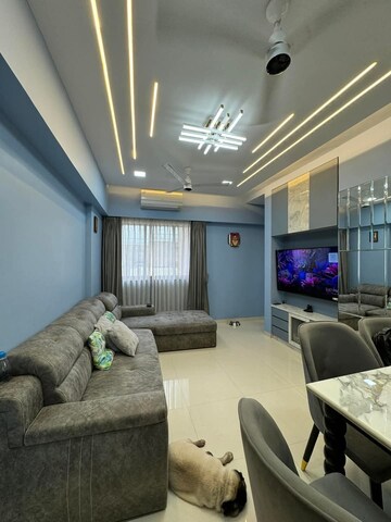 Living Room in 1.5 BHK Apartment at Lodha Splendora, Ghodbunder Road – for Rent