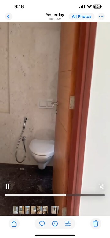 Bathroom in 2.5 BHK Apartment at Ekta Tripolis, Goregaon West – for Rent
