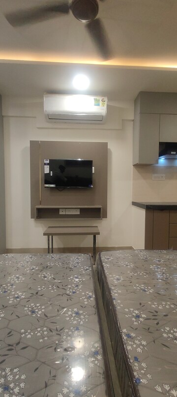 Kitchen in Studio Apartment at Okay Plus Solitaire Suites, Ramnagariya – for Rent