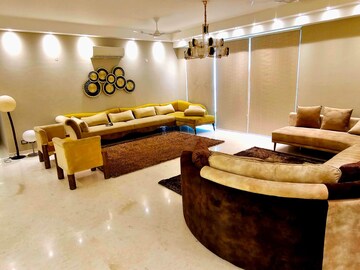 Living Room in 4 BHK Apartment at DLF The Crest, Sector 54 – for Rent