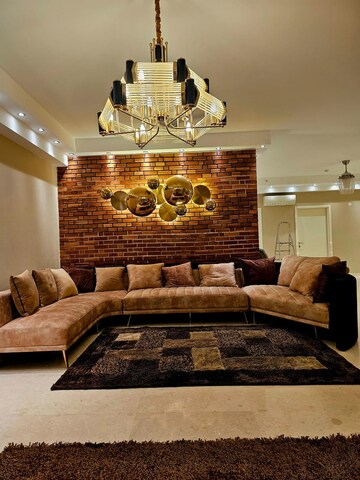 Living Room in 4 BHK Apartment at DLF The Crest, Sector 54 – for Rent