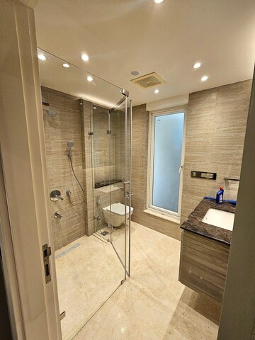 Bathroom in 4 BHK Apartment at DLF The Crest, Sector 54 – for Rent
