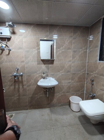 Bathroom in 1.5 BHK Apartment at MJ Shah Centrio, Govandi – for Rent