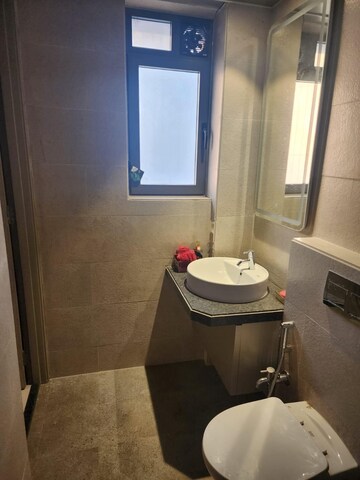 Bathroom in 3 BHK Apartment at Rustomjee Summit, Borivali East – for Rent