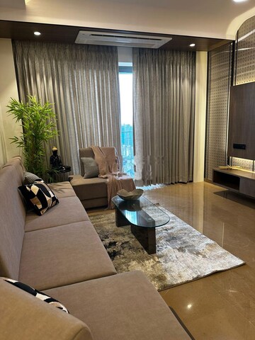 Living Room in 3 BHK Apartment at Rustomjee Summit, Borivali East – for Rent