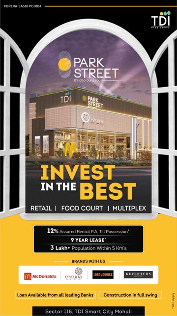 Plot Area in  Showroom at Sector 118 – for Sale