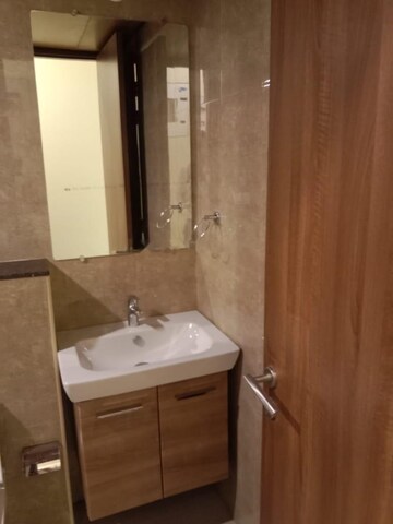 Bathroom in 3 BHK Apartment at Shapoorji Pallonji Alpine, Kandivali East – for Rent