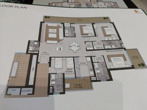 Floor Plan in 4 BHK Apartment at SS Camasa, Sector 90 – for Sale