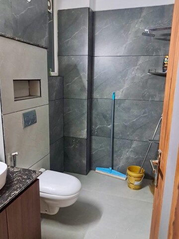 Bathroom in 3 BHK Apartment at Dhakoli Village – for Rent