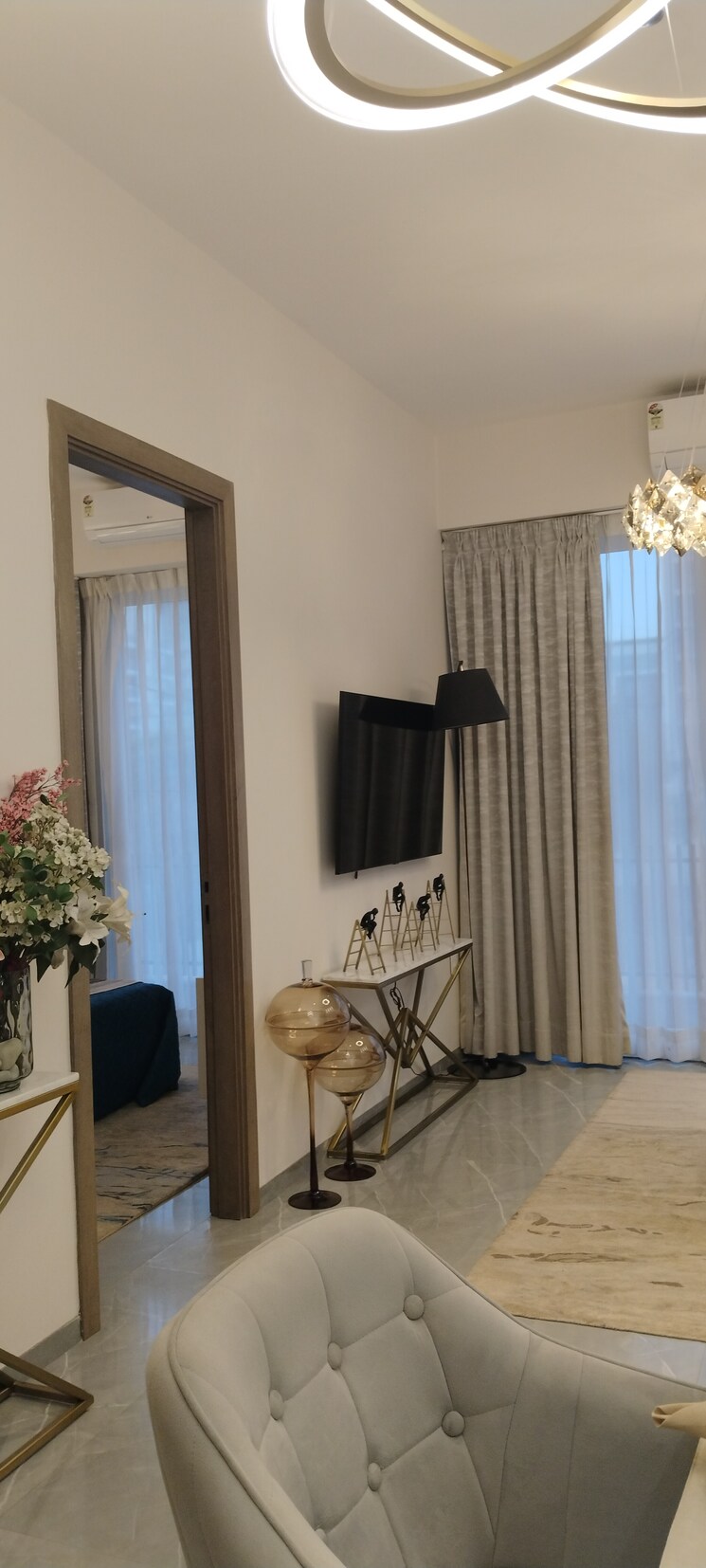 Living Room, smart-world-orchard 2.5 Bedroom 1208 Sq.Ft. Builder Floor In Sector 61 Gurgaon 8388792