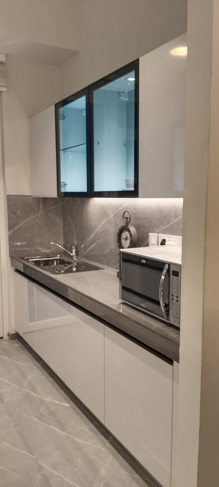 Kitchen, smart-world-orchard 2.5 Bedroom 1208 Sq.Ft. Builder Floor In Sector 61 Gurgaon 8388792