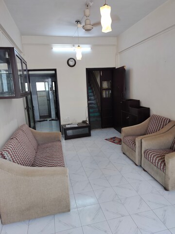 Living Room in 1.5 BHK Apartment at Shanti CHS Mahim, Mahim – for Rent