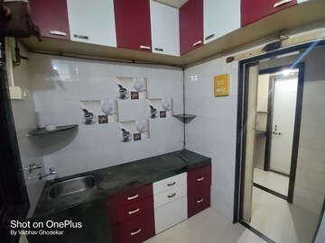 Kitchen in 1 RK Apartment at Gharonda Housing, Ghansoli – for Rent