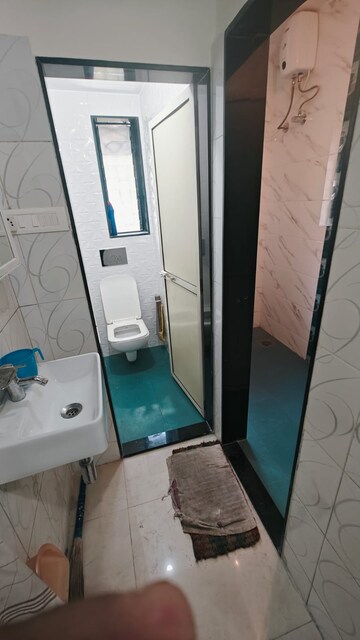 Bathroom in 1 BHK Apartment at Bafna Apartments, Mahim – for Rent
