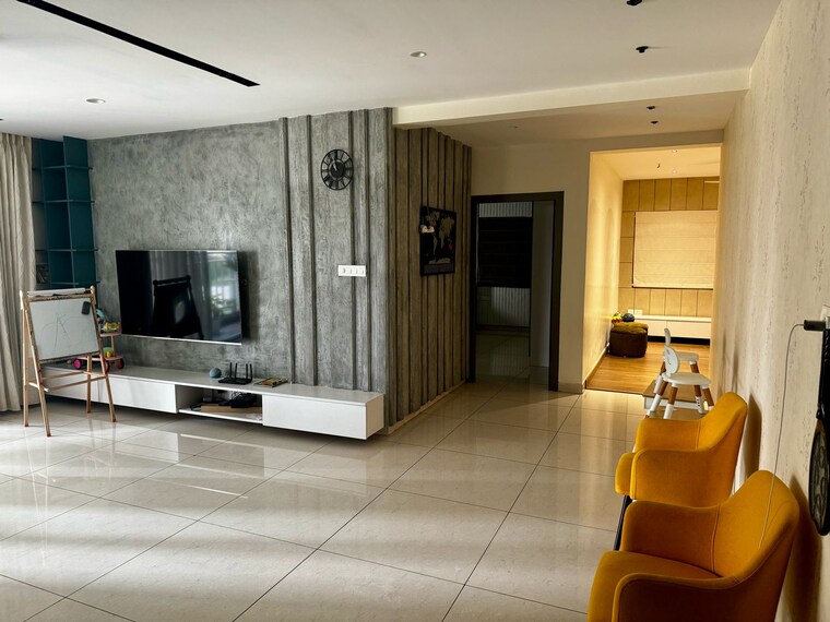 Living Room, lansum-etania 3 Bedroom 2486 Sq.Ft. Apartment In Gachibowli Hyderabad 8389105