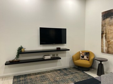 Living Room in 4 BHK Apartment at Sri Fortune Sonthalia Sky Villas, Kokapet – for Rent