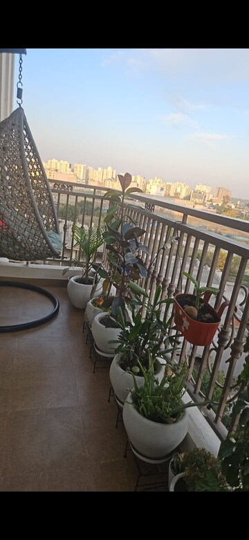 Balcony in 3 BHK Apartment at Affinity Greens, International Airport Road – for Rent