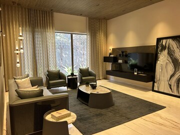 Living Room in 4 BHK Apartment at Sri Fortune Sonthalia Sky Villas, Kokapet – for Rent