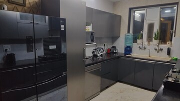 Kitchen in 3 BHK Builder Floor at Green Fields Colony – for Sale