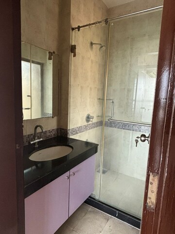 Bathroom in 2.5 BHK Apartment at Oberoi Realty Woods, Goregaon East – for Rent