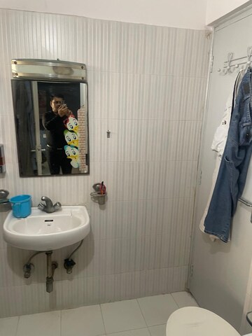 Bathroom in 3 BHK Apartment at Jaipurias Sunrise Greens, Ahinsa Khand 1 – for Rent