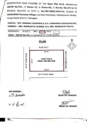   Plot at Maheshwaram – for Sale