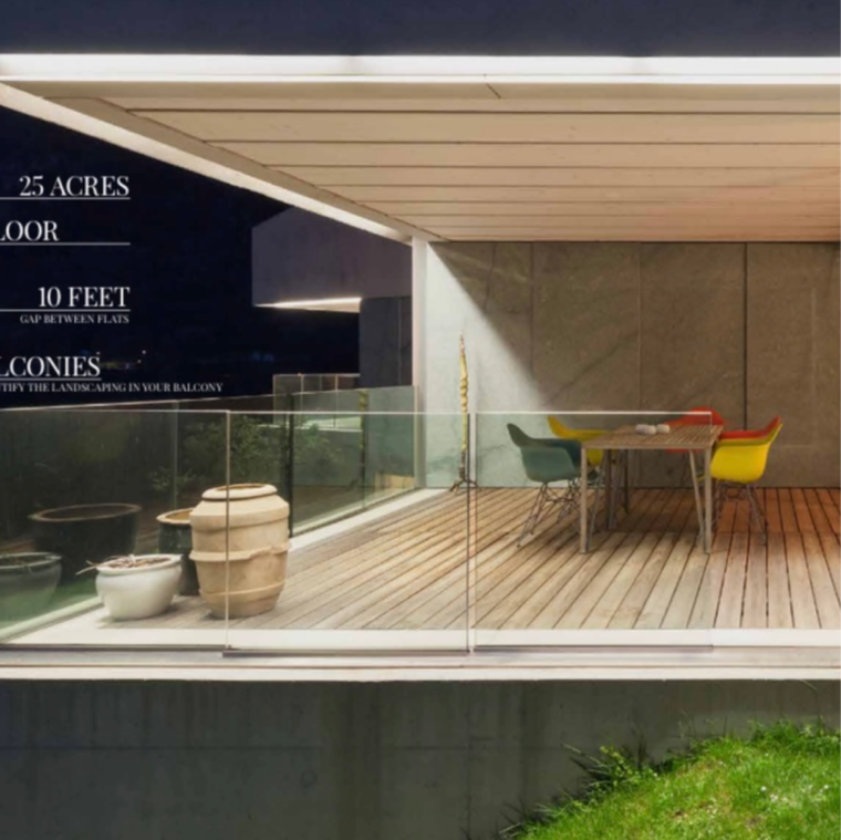 Exterior View, chanda nagar 3 Bedroom 2075 Sq.Ft. Apartment In Chanda Nagar Hyderabad 8390712