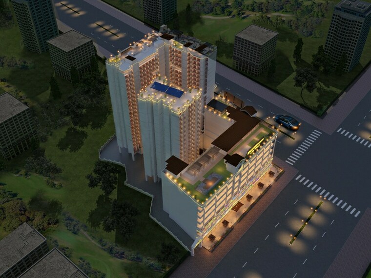 Exterior View, khushi-axis-world 2 Bedroom 654 Sq.Ft. Apartment In Themghar Thane 8390955
