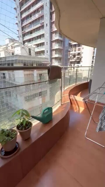 Balcony in 4 BHK Apartment at L Nagpal Bhagwanti Heights, Khar West – for Rent